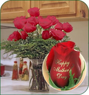 24 Red Roses - Happy Mother's Day