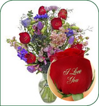 Blue Mystique Bouquet - I Love You
